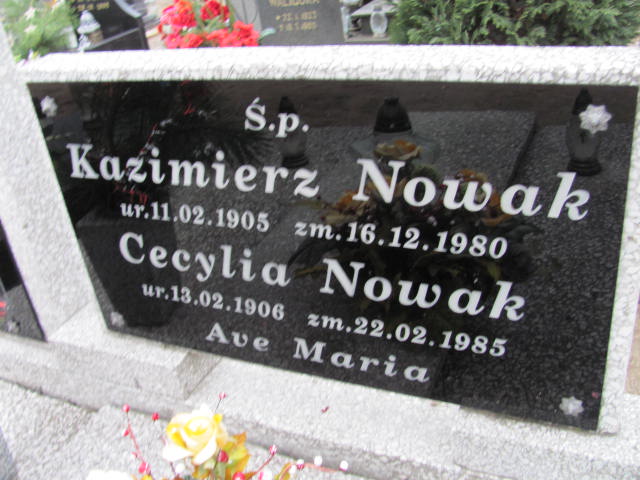 Kazimierz Nowak 1905 Kostrzyn - Grobonet - Wyszukiwarka osób pochowanych