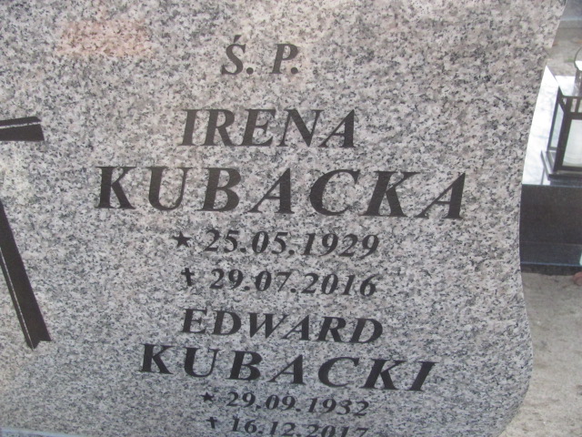 Edward Kubacki 1932 Kostrzyn - Grobonet - Wyszukiwarka osób pochowanych