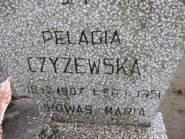 Pelagia Czyżewska 1907 Kostrzyn - Grobonet - Wyszukiwarka osób pochowanych